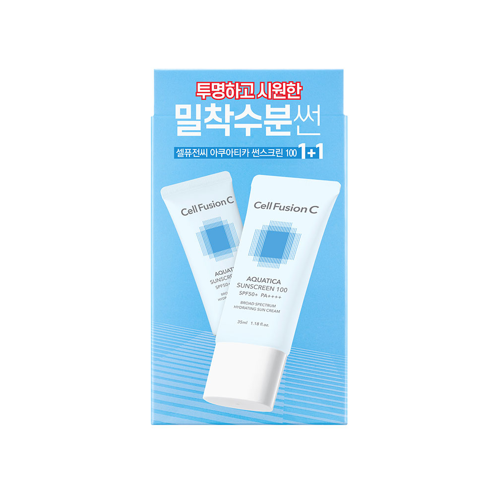 Cell Fusion C Aquatica Sunscreen 100 SPF50+ / PA ++++ 2x35ml - obrazek 3
