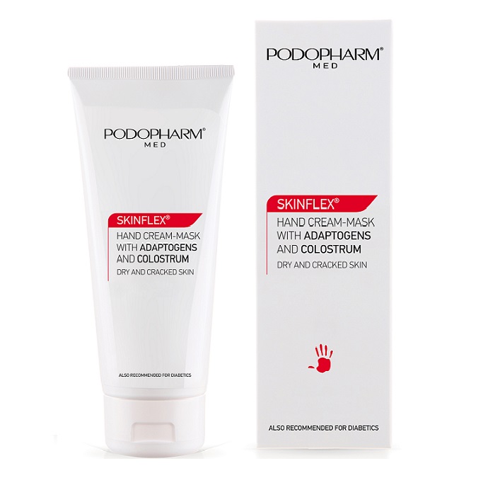 Podopharm Skinflex Krem-maska do dłoni z adaptogenami i colostrum 75ml
