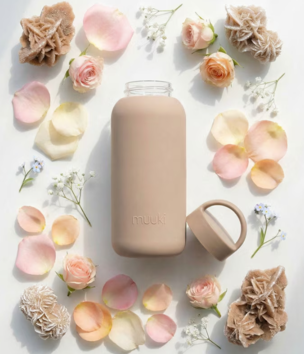 Muuki Mini Lounge Straw+Cap Desert Rose 500ml - obrazek 2