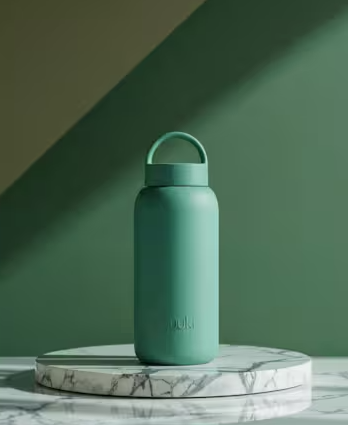 Muuki Lounge Straw+Cap Frosted Green 720ml - obrazek 2