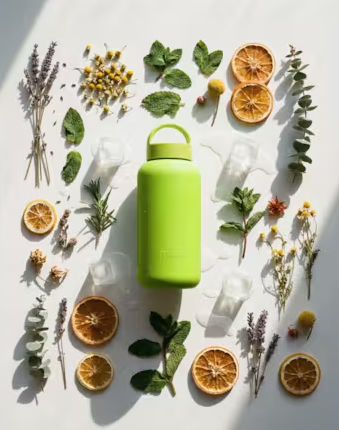 Muuki Lounge Straw+Cap Electric Lime 720ml - obrazek 4