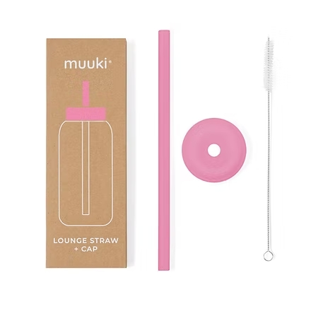 Muuki Lounge Straw+Cap Flamingo Pink 720ml