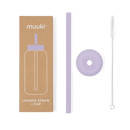 Muuki Lounge Straw+Cap Pastel Lilac 720ml
