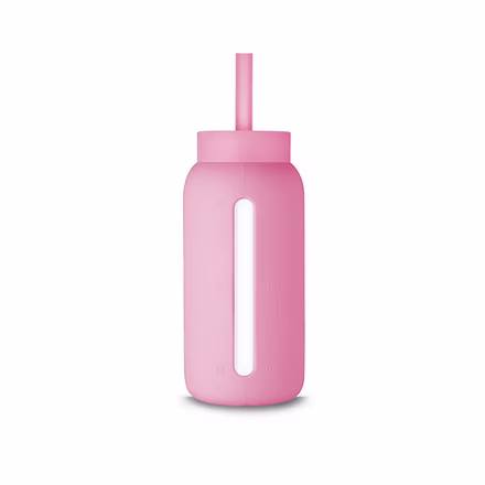 Muuki Lounge Straw+Cap Flamingo Pink 720ml - obrazek 2