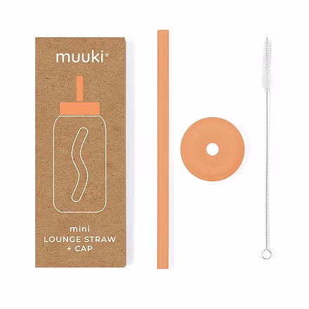 Muuki Mini Lounge Straw+Cap Tropical Papaya 500ml