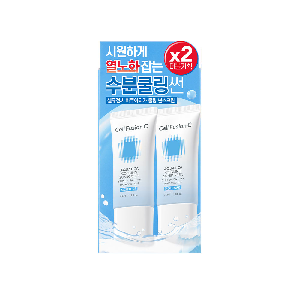 Cell Fusion C Aquatica Cooling Sunscreen SPF50+ PA++++ 2 x 35ml - obrazek 4