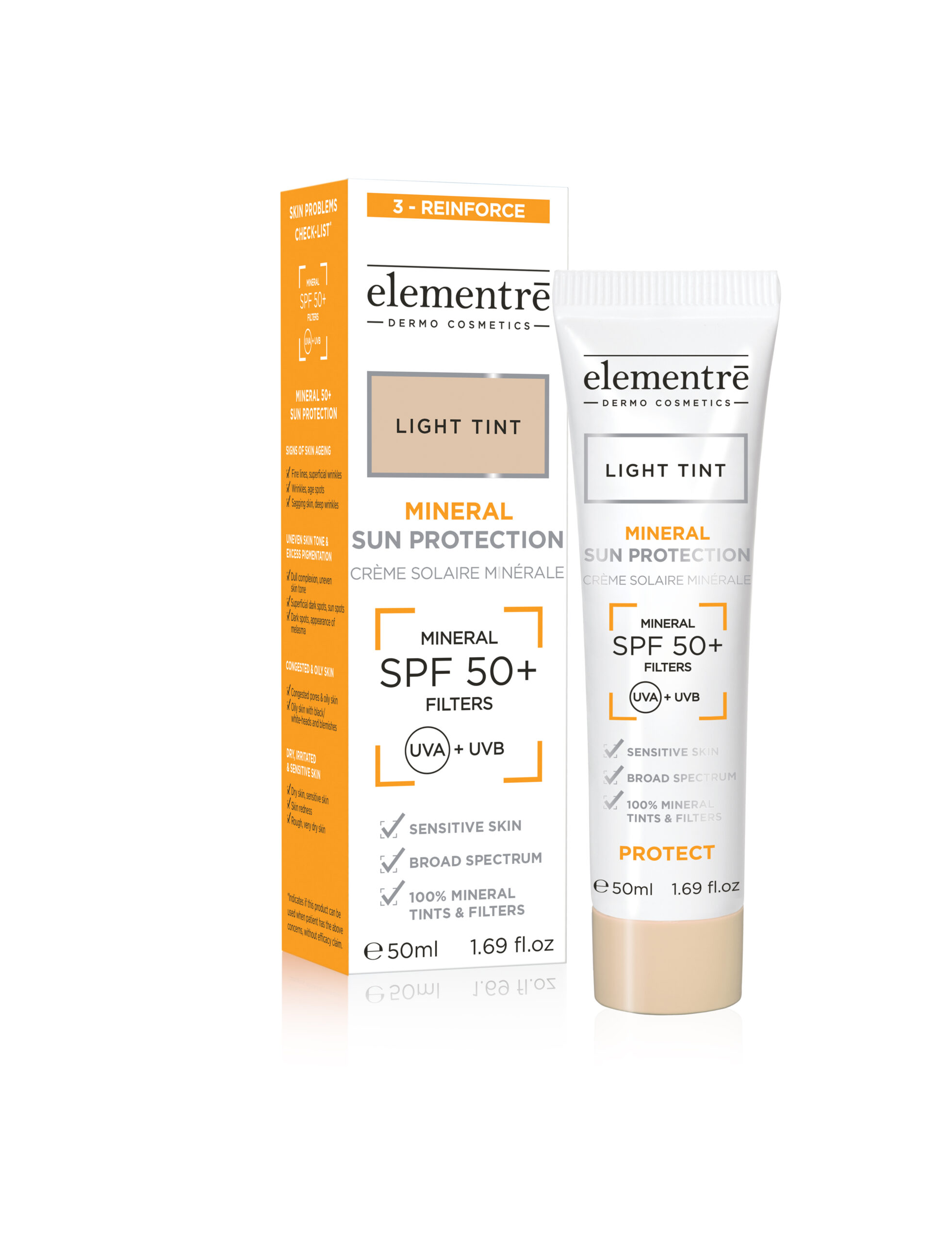 Elementre Mineral Sun Protection Light Tint SPF50+ 50ml