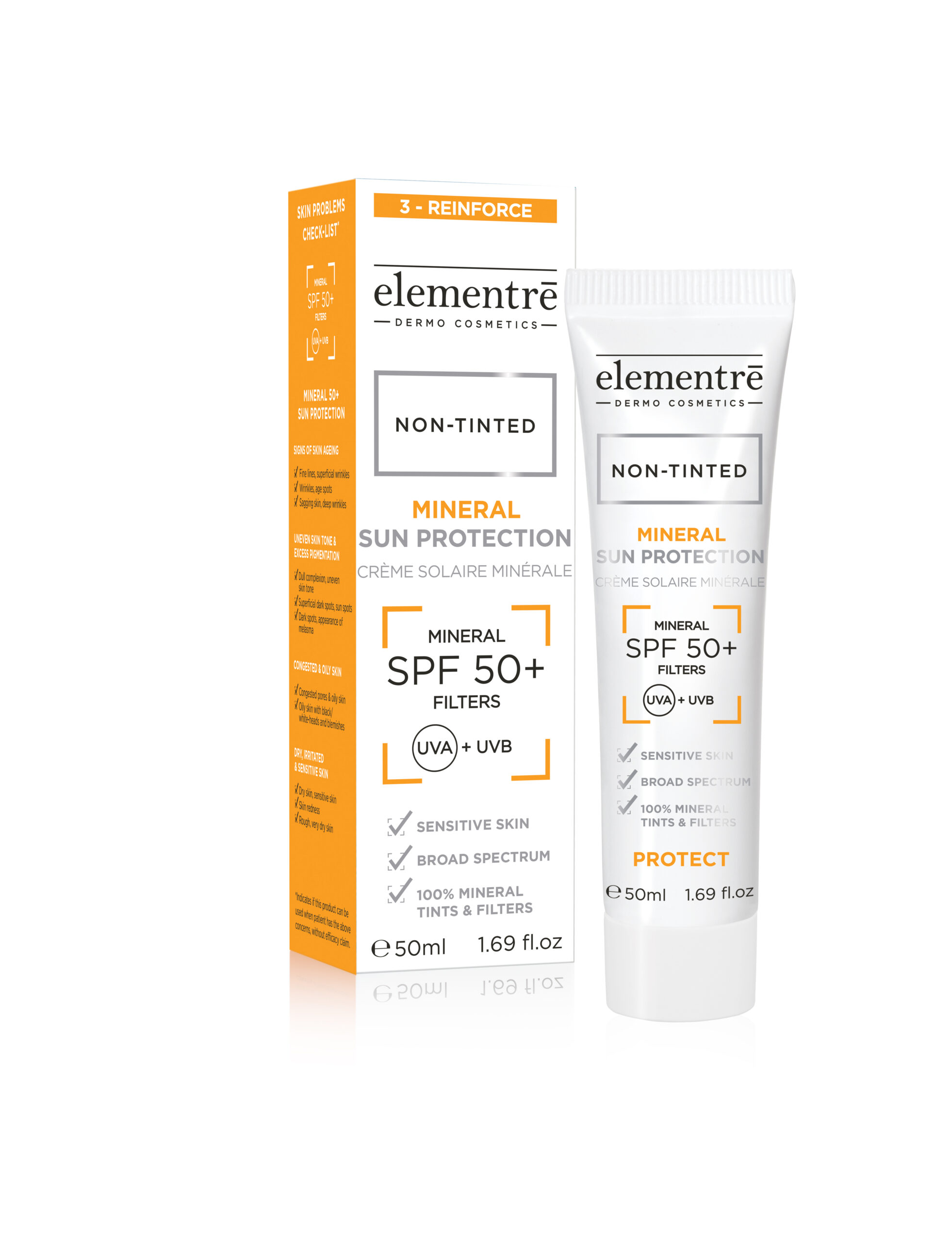 Elementre Mineral Sun Protection Non-Tinted SPF50+ 50ml