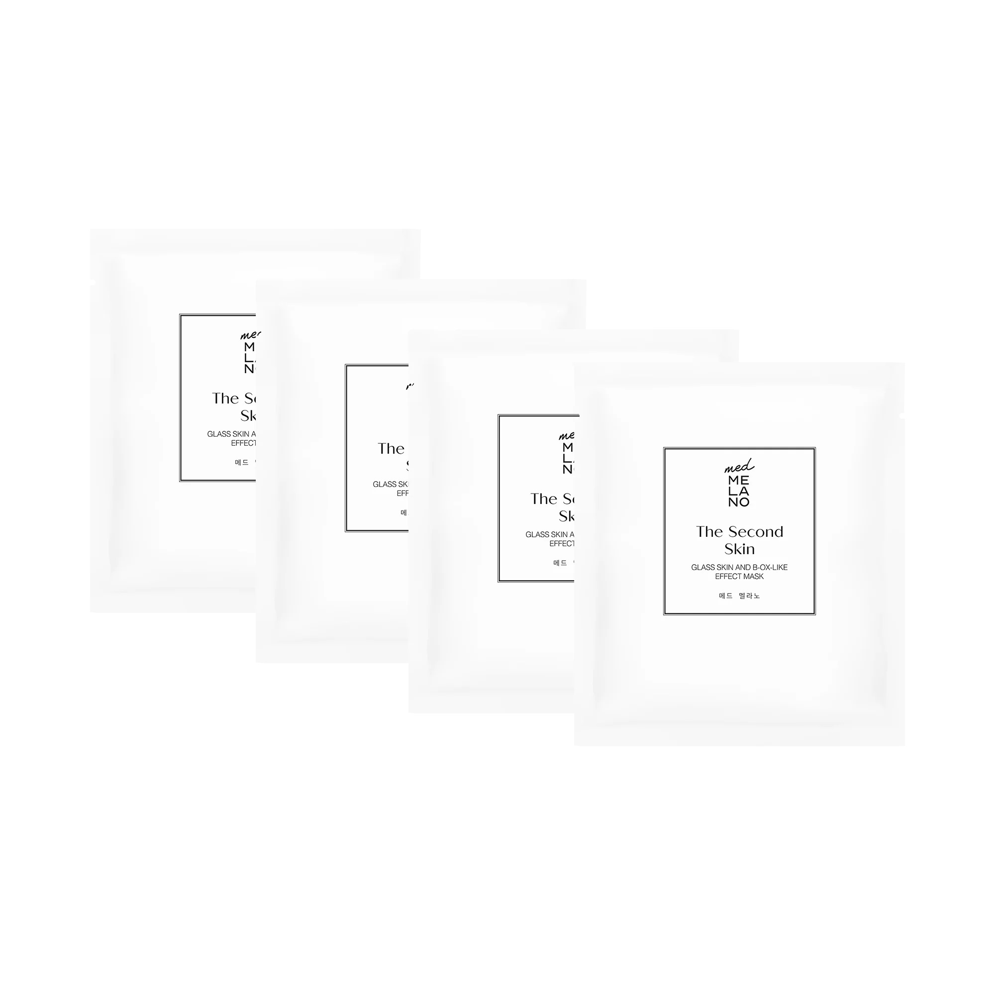 MedMelano The Second Skin Glass Skin And B-OX-Like Effect Mask 4 sztuki