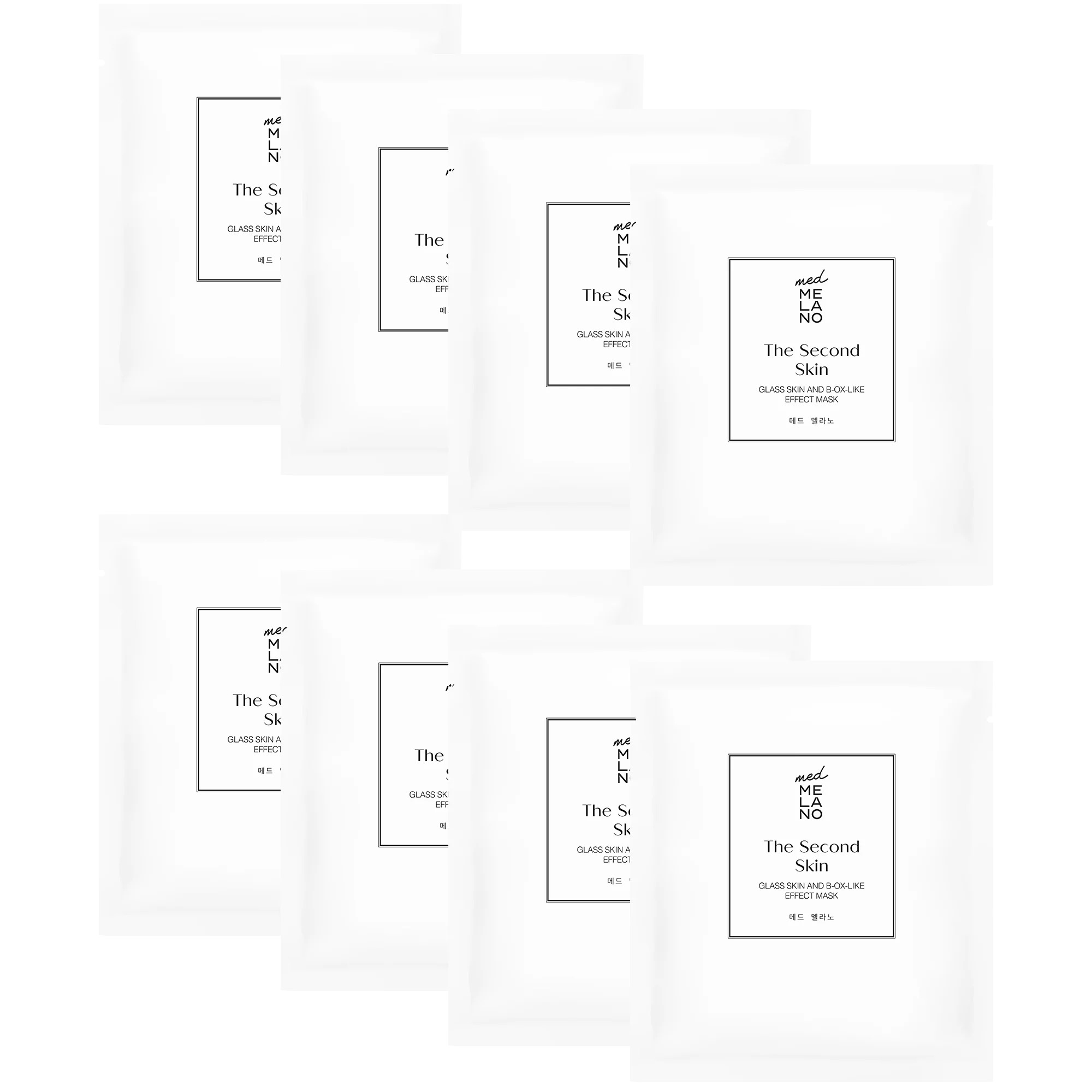 MedMelano The Second Skin Glass Skin And B-OX-Like Effect Mask 8 sztuk