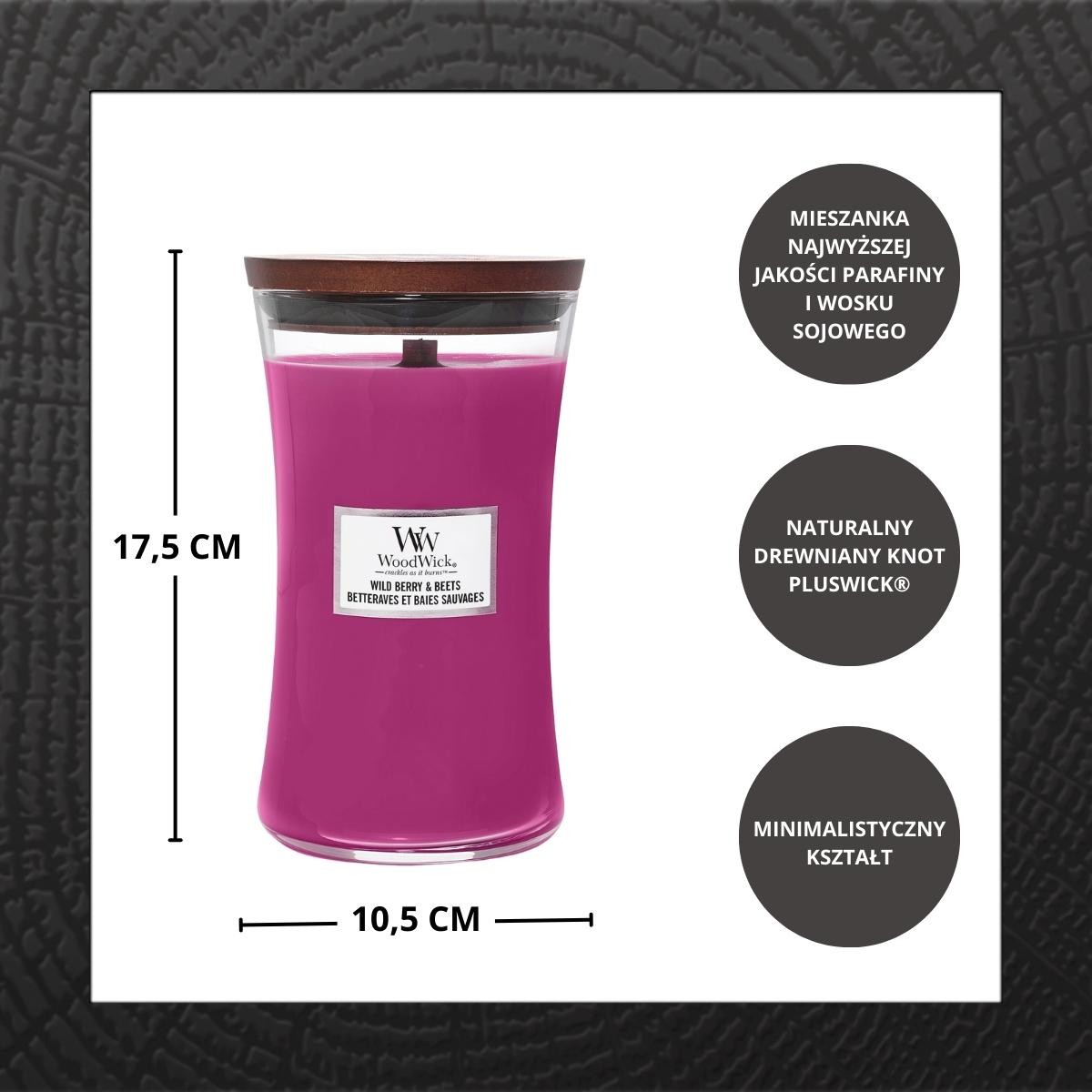 WoodWick Świeca Duża Wild Berry & Beets 610g - obrazek 2