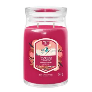 Yankee Candle Świeca Duża z 2 Knotami Santa On Skis 567g