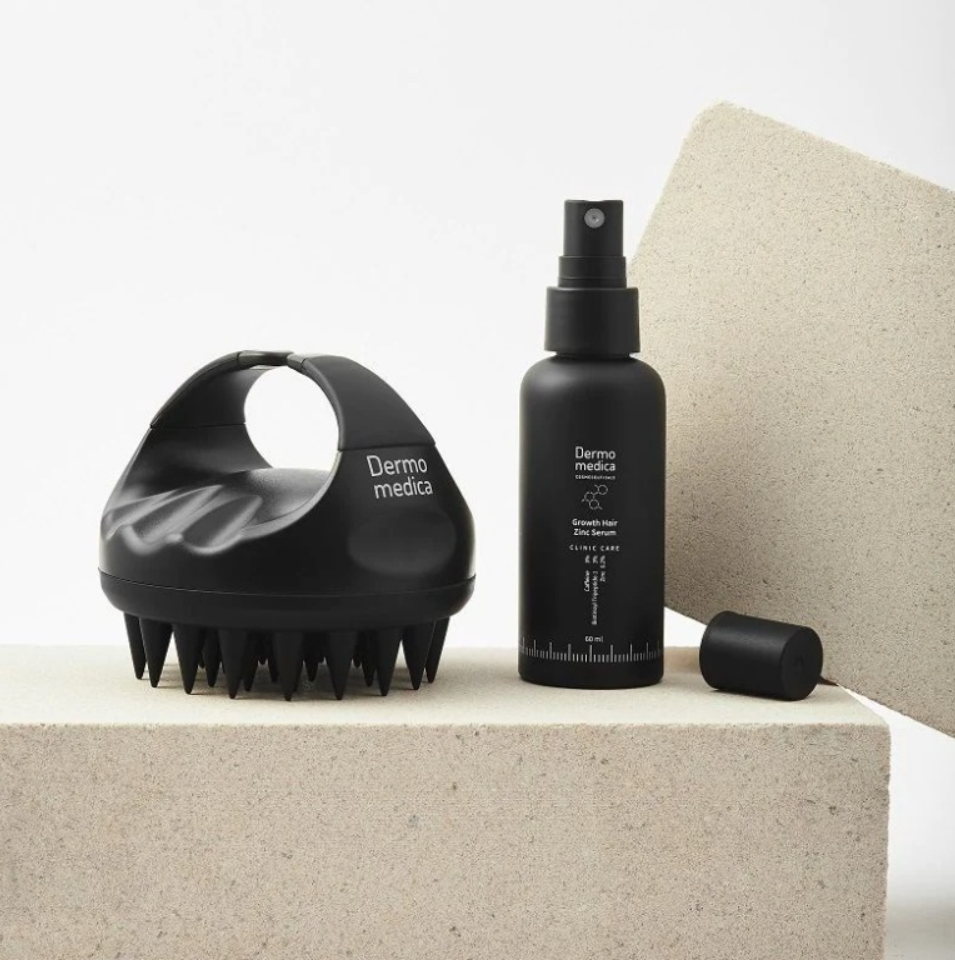Dermomedica Growth Hair Zinc Serum 60ml + HeadSPA Massager 1 szt
