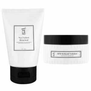 MedMelano HPR Retinoid Solution Youth Reactivating HPR Pads 90ml + No.1 Velvet Renewal Time Reversing Luxe Pdrn Cream: Face & Neck & Décolleté 100ml