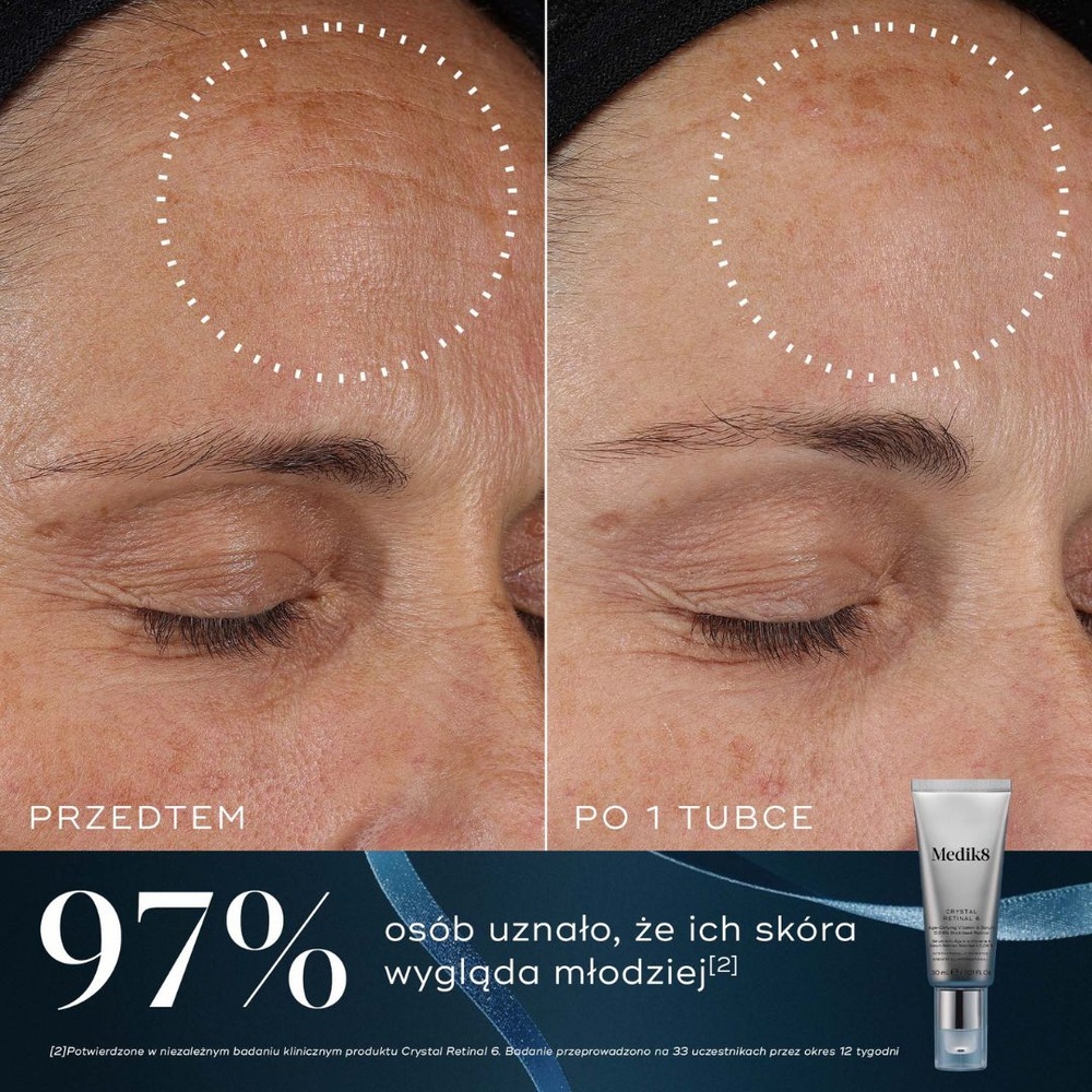 Medik8 Age-Defying Essentials – zestaw świąteczny Advanced Pro-Collagen+ Peptide Cream 50 ml + Crystal Retinal 6 30 ml + Liquid Peptides Advanced MP 4 ml - obrazek 7