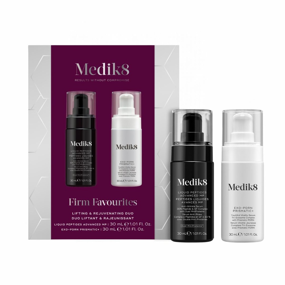 Medik8 Firm Favourites – zestaw świąteczny Liquid Peptides Advanced MP 30 ml + Exo-PDRN Prismatic+ 30 ml