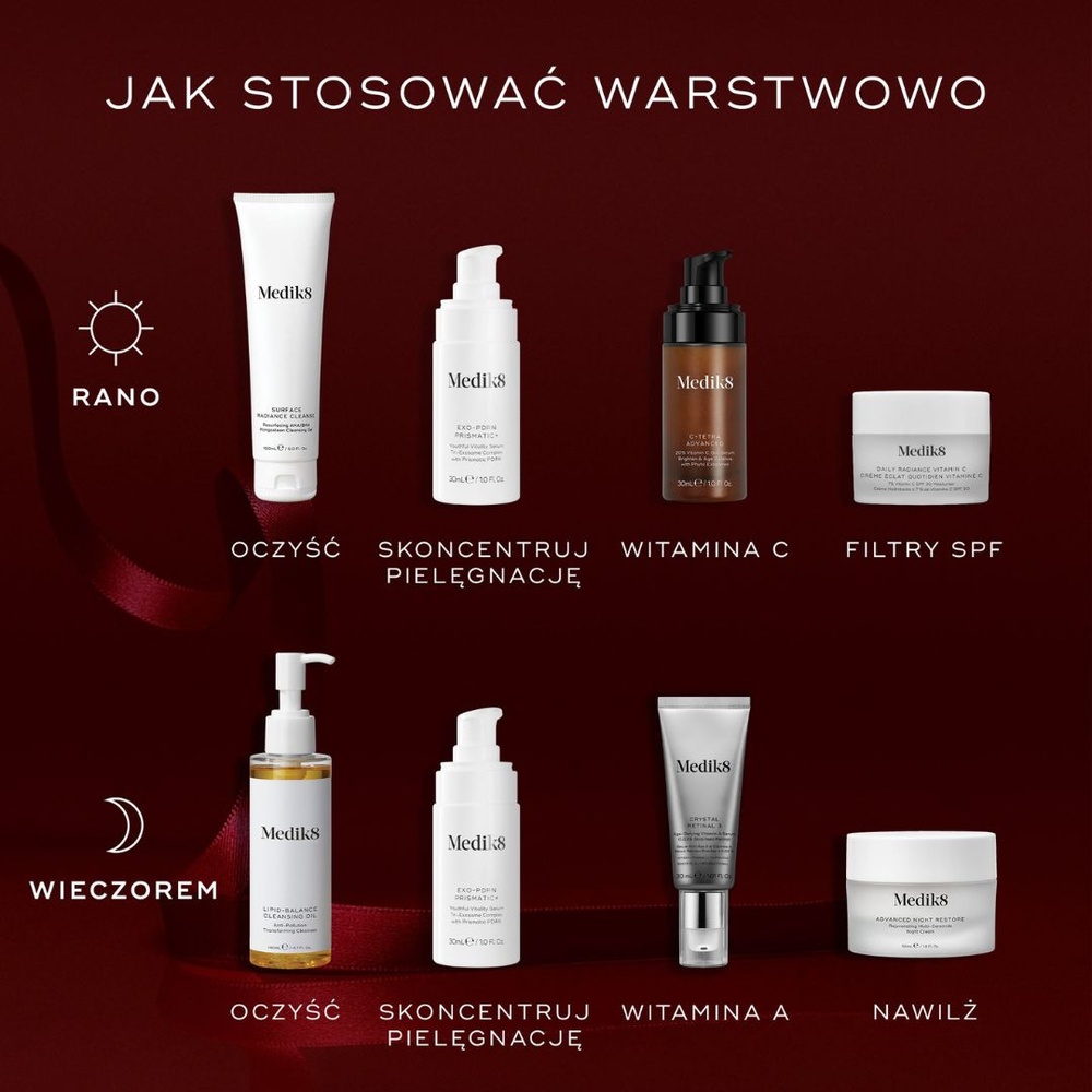 Medik8 Rejuvenation Routine – zestaw świąteczny Crystal Retinal 3 30 ml + Daily Radiance Vitamin C SPF 30 50 ml + Exo-PDRN Prismatic+ 4 ml - obrazek 6